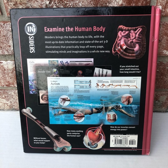 3/$12! InSiders Human Body Linda Calabresi 3D Illustrations HC  9781416938613 - Picture 2 of 5